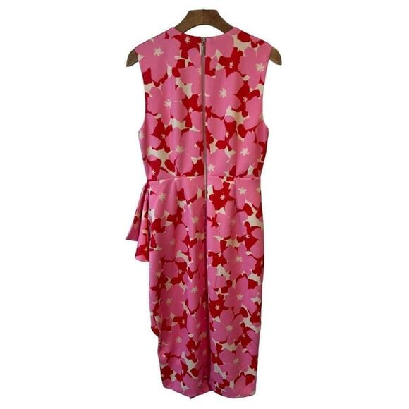 Alexia Admor Valeri Asymmetric Ruffle Cocktail Dress Medium - Picture 15 of 16